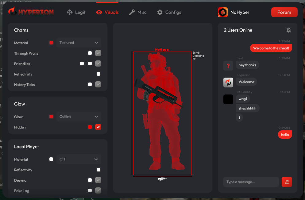 Hyperion the best undetected csgo cheat