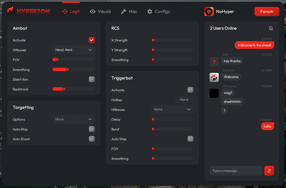 Hyperion the best undetected csgo cheat